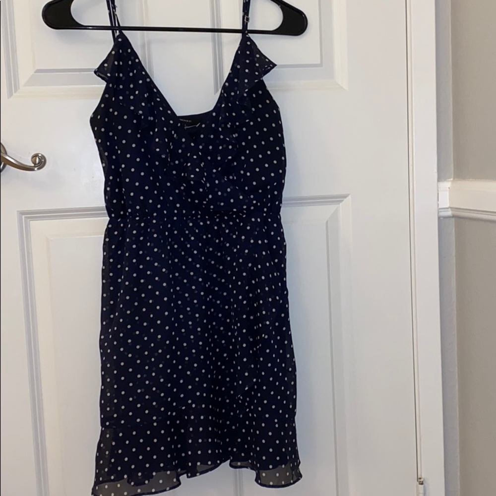 polka dot wrap dress